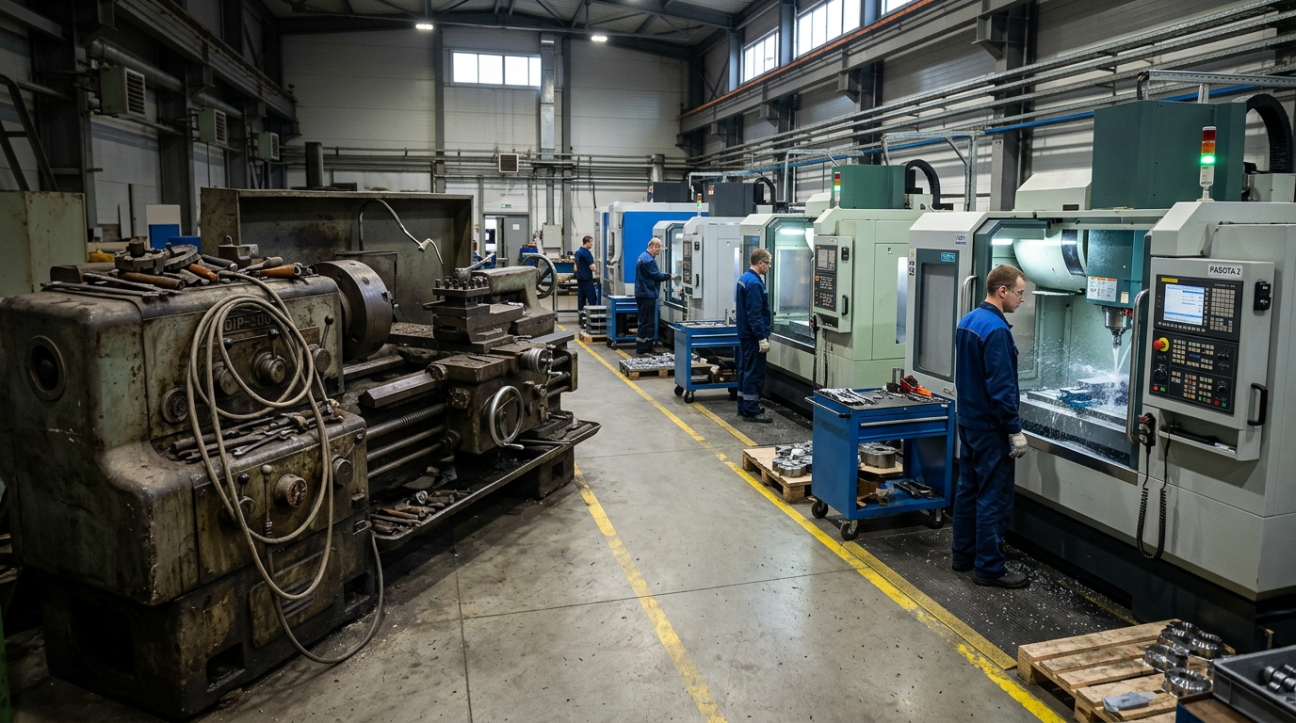 Полноразмерная обложка поста на тему: Призрак цеха: когда старое оборудование держит производство в заложниках